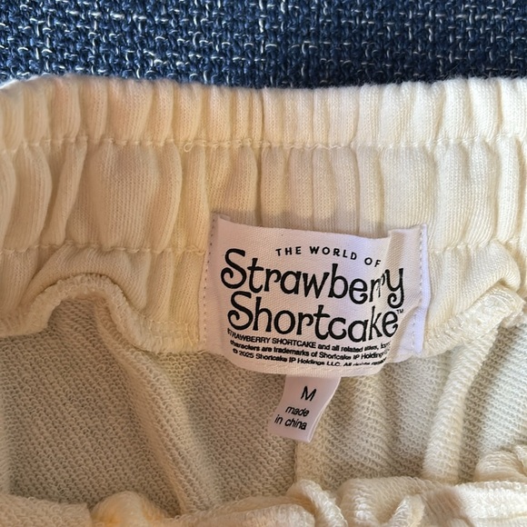 Y2K Vintage Strawberry Shortcake Drawstring Shorts - Picture 3 of 4
